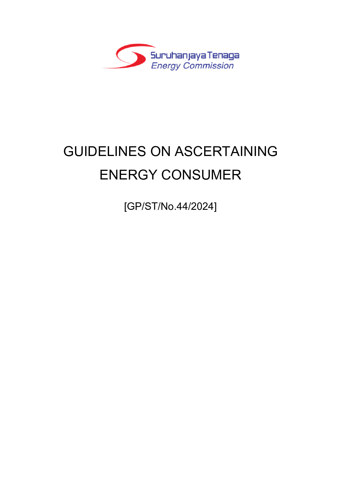 Guidelines on Ascertaining Energy Consumer