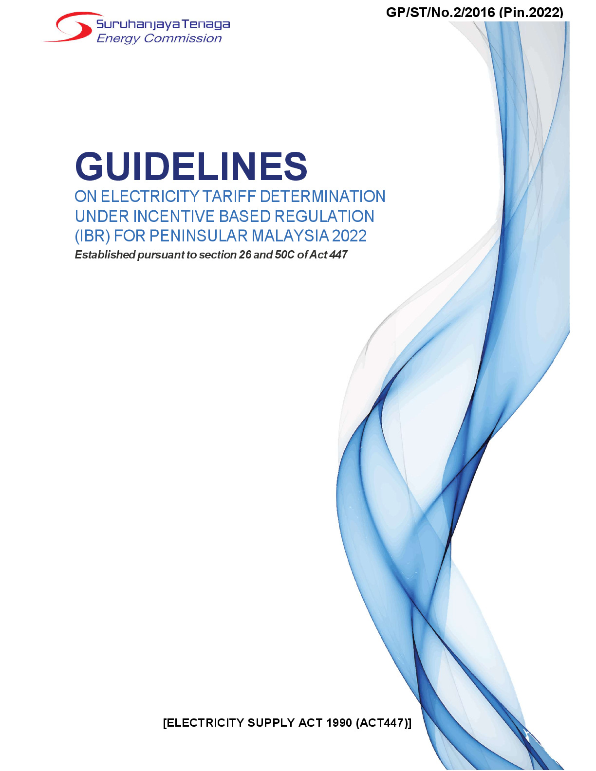 Guidelines on Electricity Tariff Determination Under IBR for Peninsular Malaysia 2022