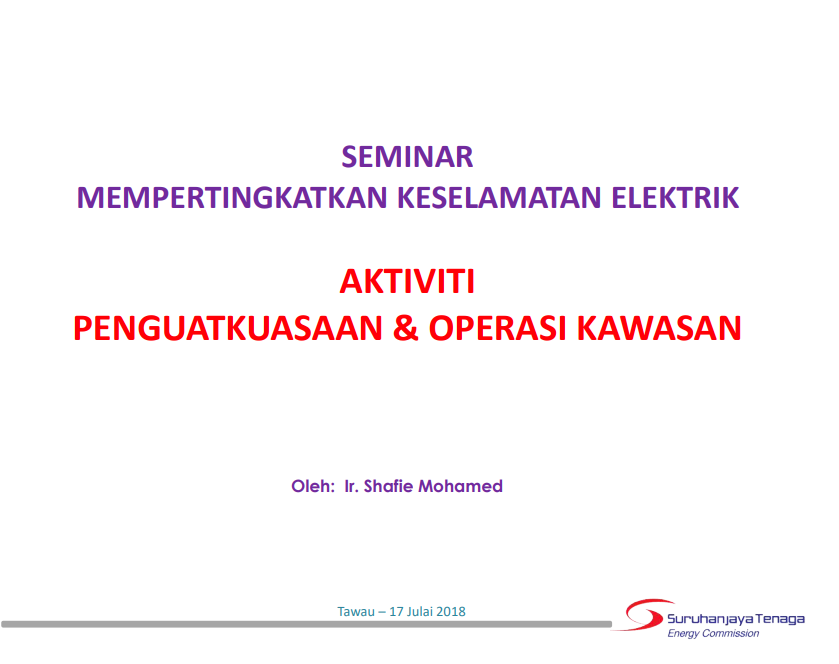"Aktiviti Penguatkuasaan & Operasi Kawasan"