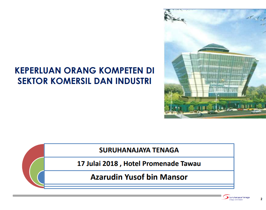 "Keperluan Orang Kompeten Di Sektor Komersil Dan Industri"
