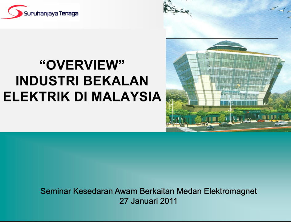 "Overview Industri Bekalan Elektrik Di Malaysia" By Ir. Azhar Bin Omar