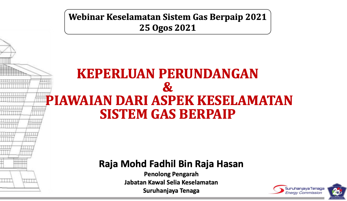 01 Keperluan Perundangan & Piawaian Aspek Keselamatan Sistem Gas Berpaip