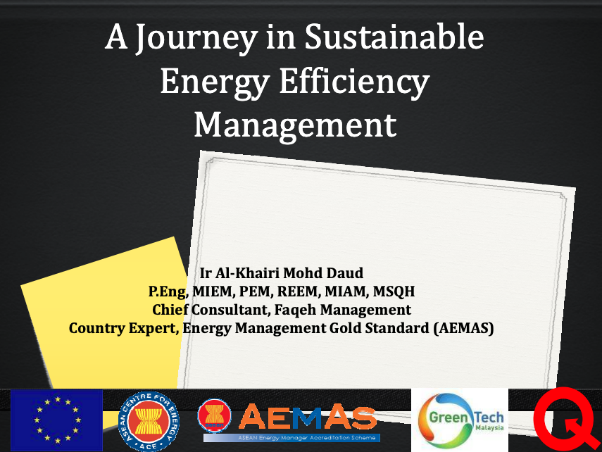 A Journey in Sustainable Energy Efficiency Management