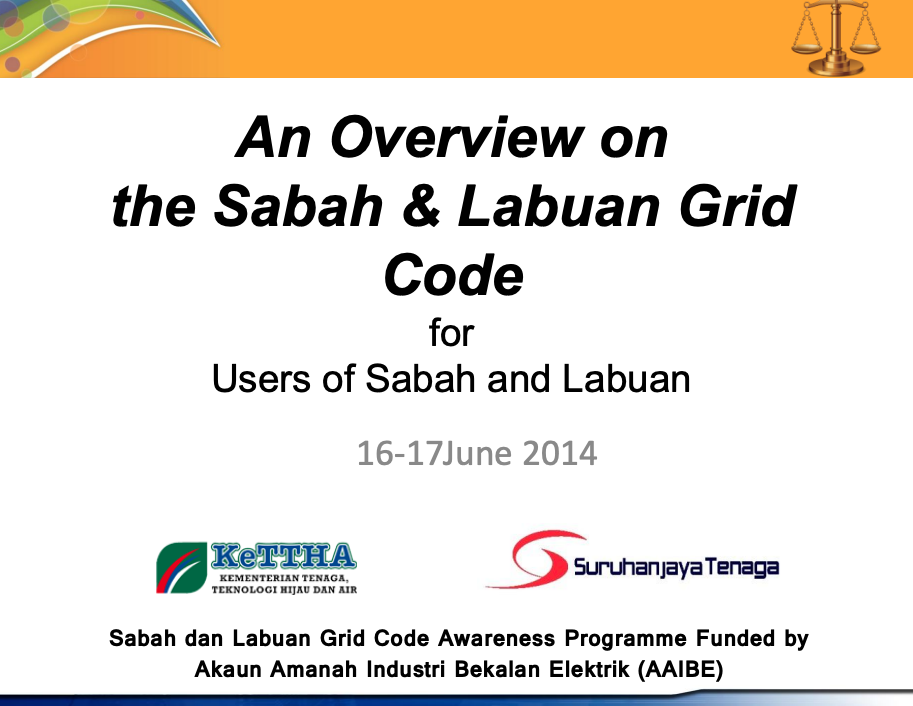 An Overview on the Sabah & Labuan Grid Code for Users of Sabah and Labuan
