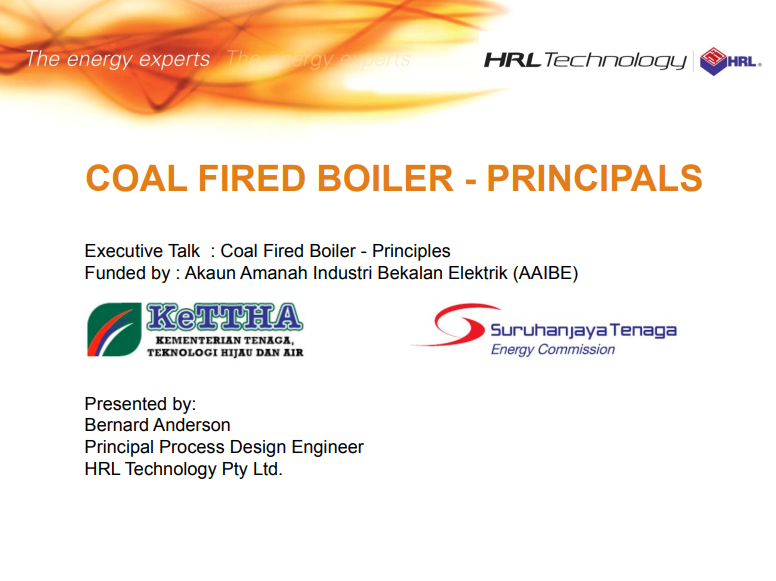 Coal Fired Boiler - Principals Version 1