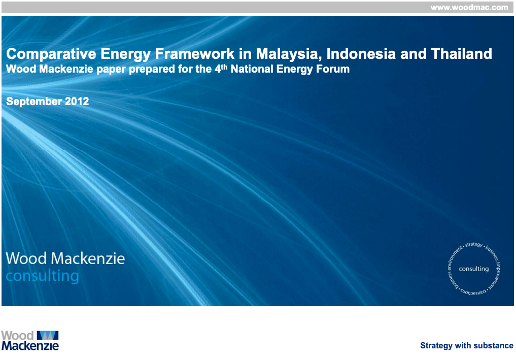 Comparative Energy Framework in Malaysia, Indonesia and Thailand