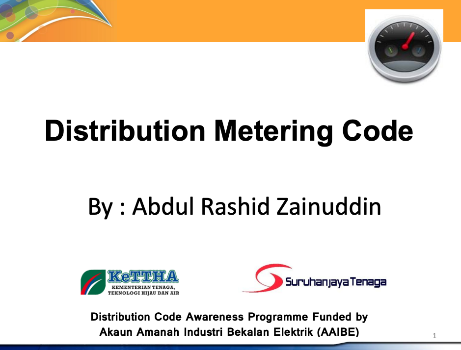 Distribution Metering Code
