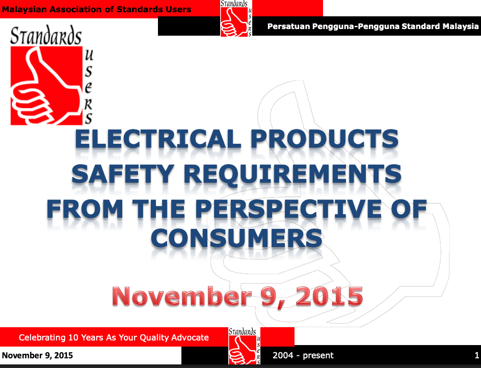 Electrical Products Safety Requirements from the Perspective of Consumers
