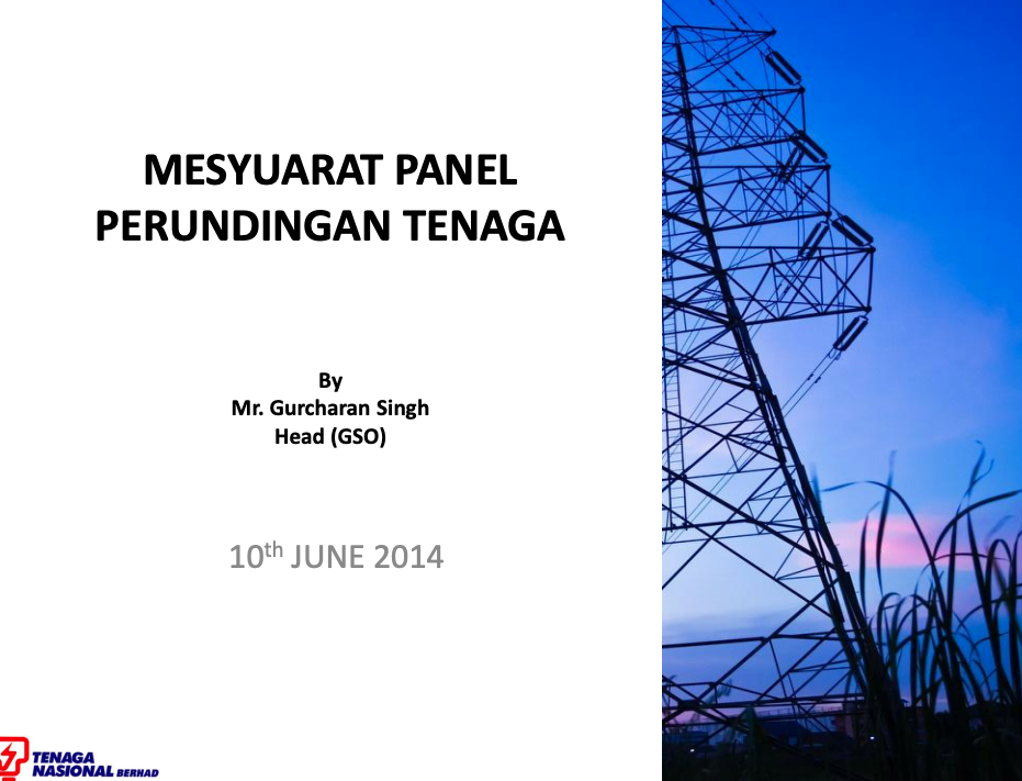 Electricity Supply and Demand Situation in Peninsular Malaysia