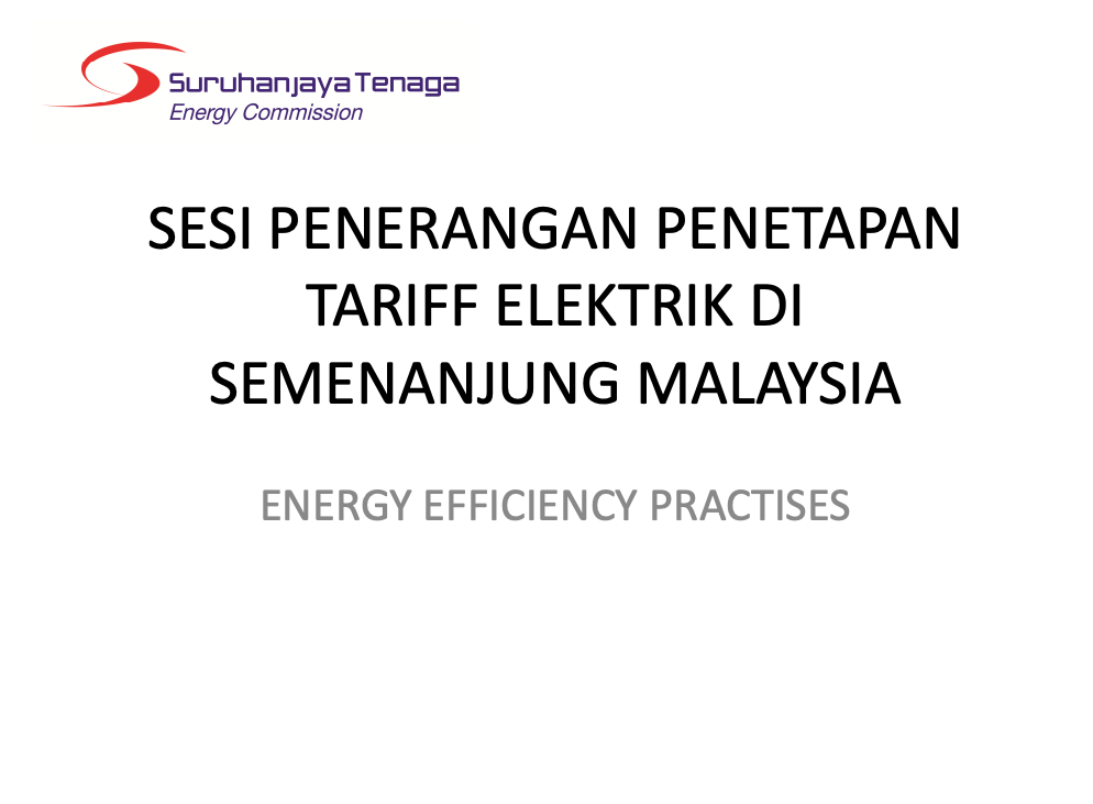 Energy Efficiency Practices