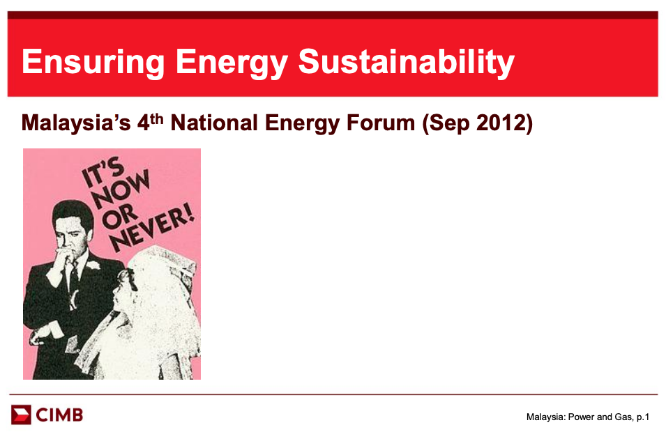 Ensuring Energy Sustainability: External Viewpoint