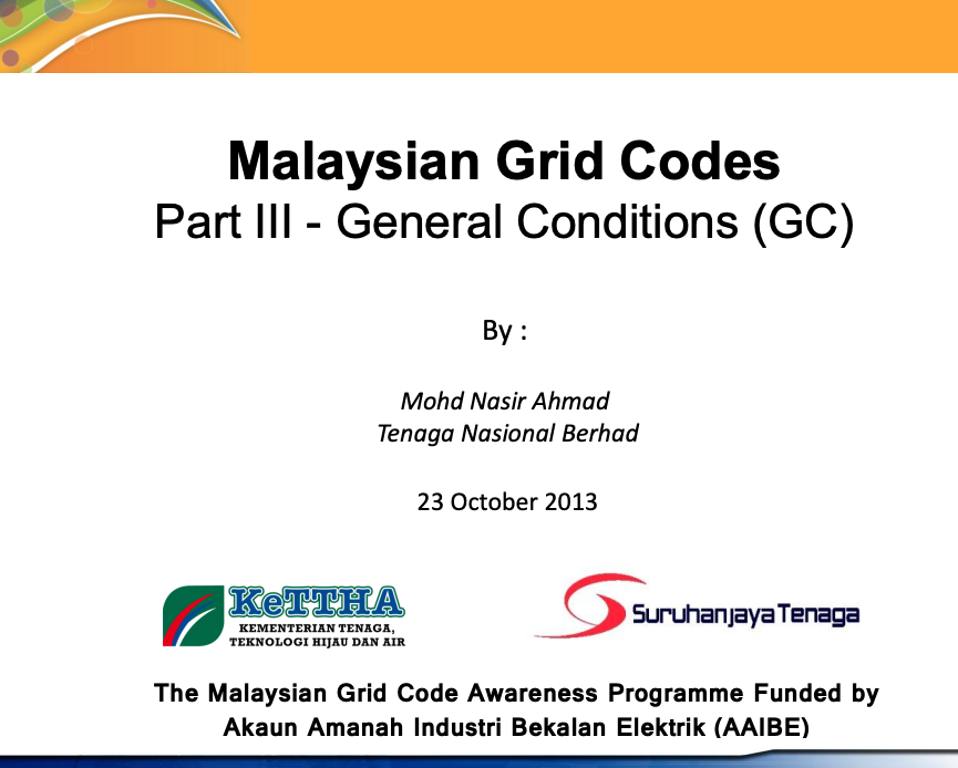 General Conditions (GC)