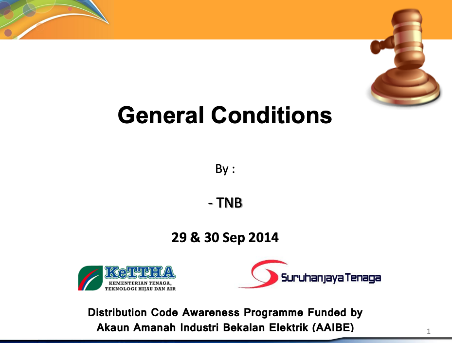 General Conditions