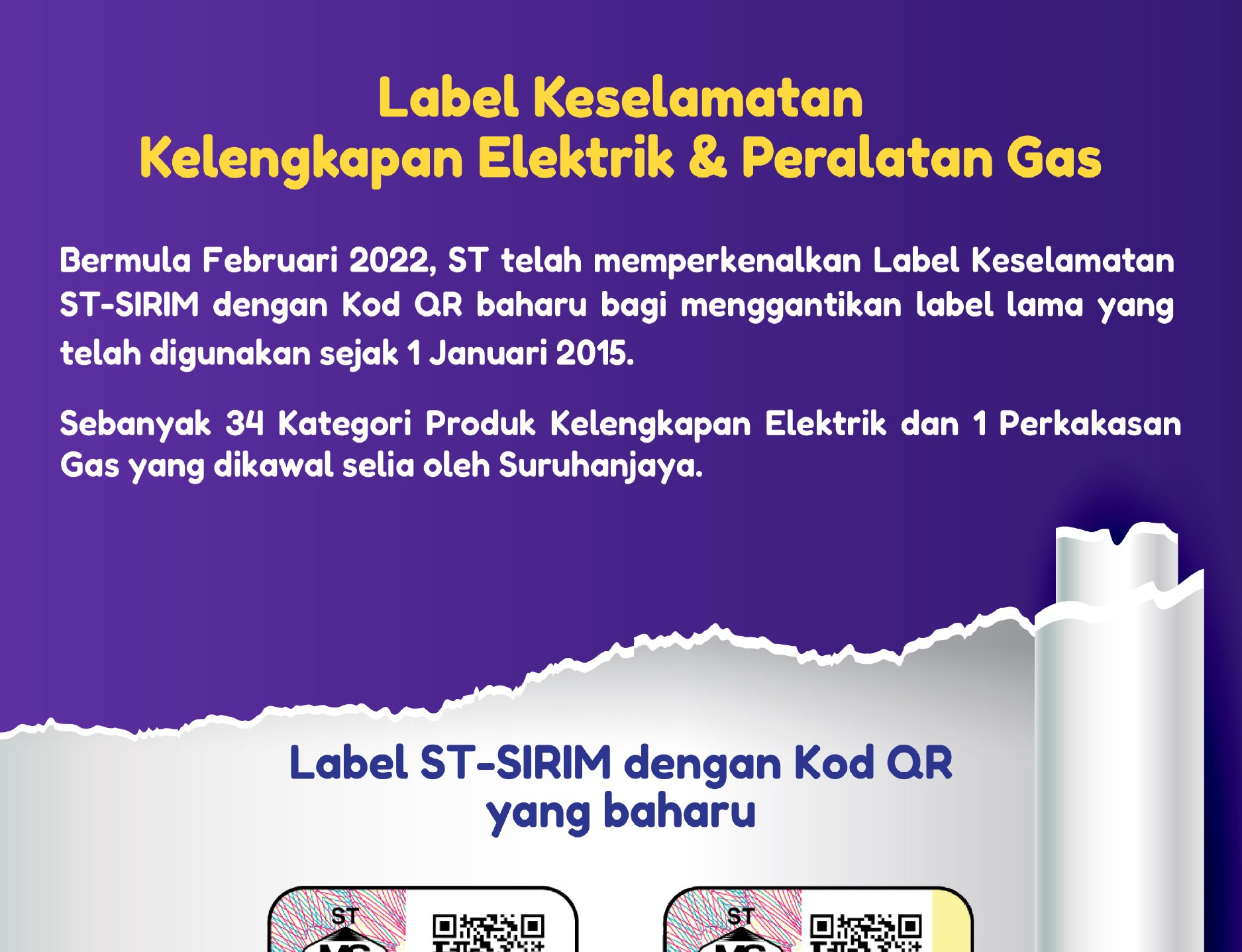 Introducing The All New ST-SIRIM Label On Your Appliances