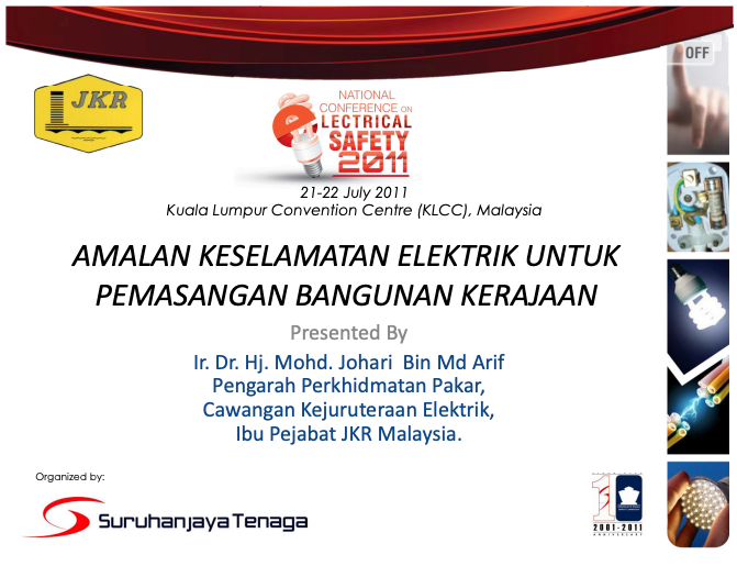 JKR: Amalan Keselamatan Elektrik Untuk Pemasangan Bangunan Kerajaan