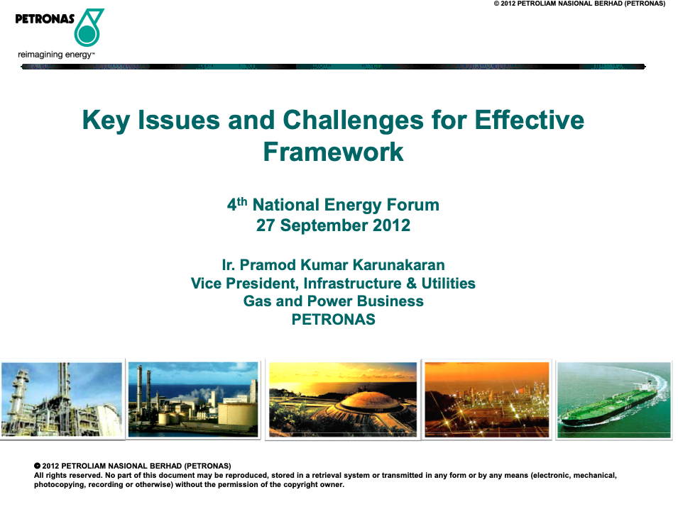 Key Issues and Challenges for Effective Framework - Petronas