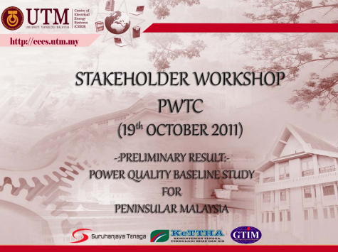 Preliminary Result Part 1: Power Quality Baseline Study For Peninsular Malaysia