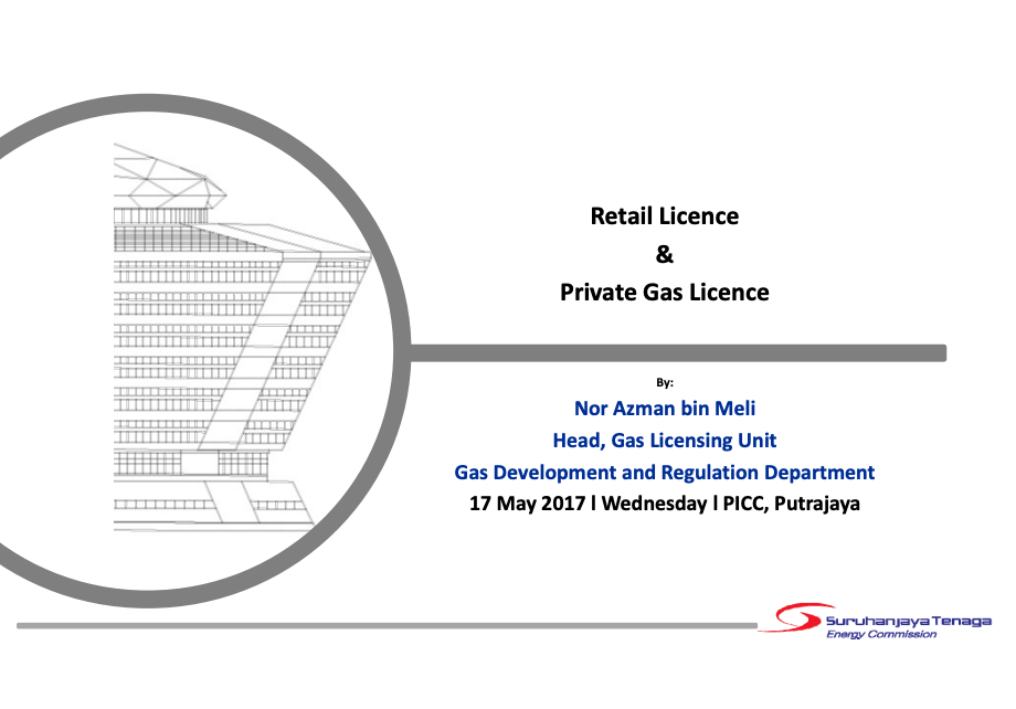 Retail and Private Gas Licence