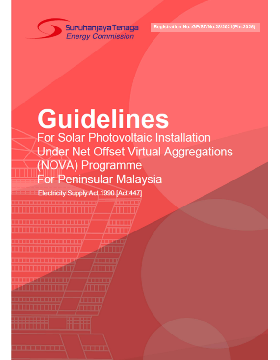 Guidelines for Solar Photovoltaic Installation Under Net Offset Virtual Aggregations (NOVA) Programme For Peninsular Malaysia