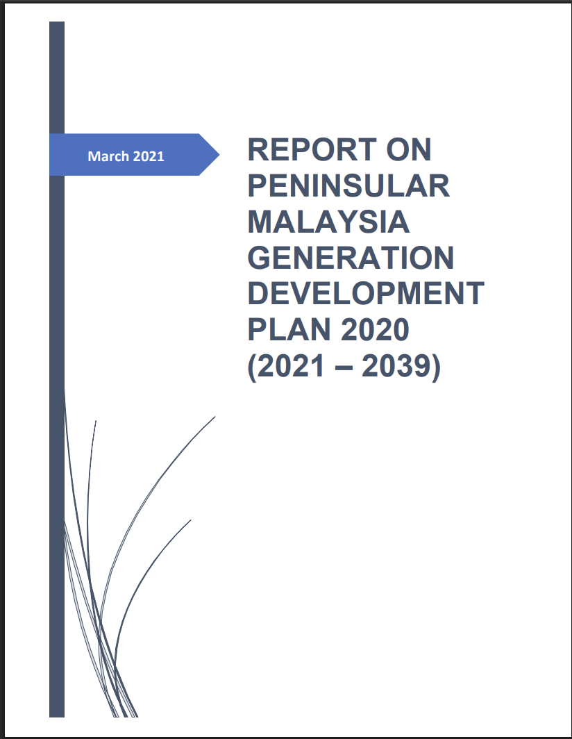 Report on Peninsular Malaysia Generation Development Plan 2020 (2021 - 2039)