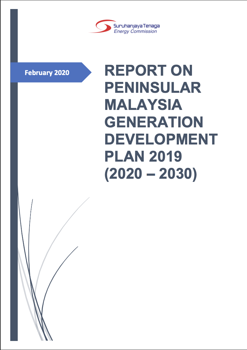 Report on Peninsular Malaysia Generation Development Plan 2019 (2020 - 2030)