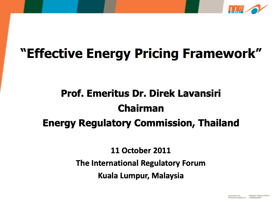 Session 3: Effective Energy Pricing Framework