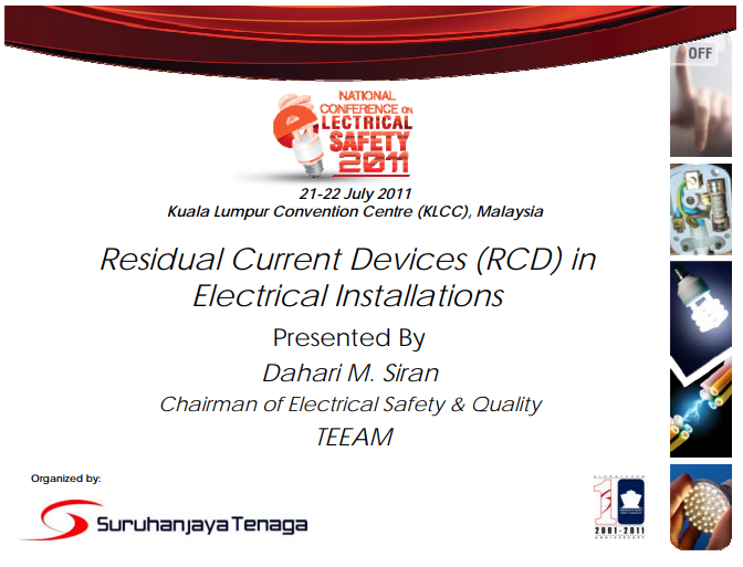 TEEAM: Residual Current Devices (RCD) in Electrical Installations