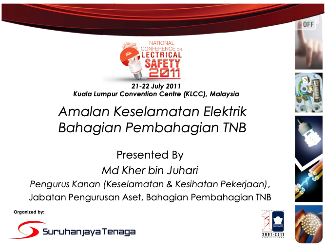 TNB: Amalan Keselamatan Elektrik - Bahagian Pembahagian