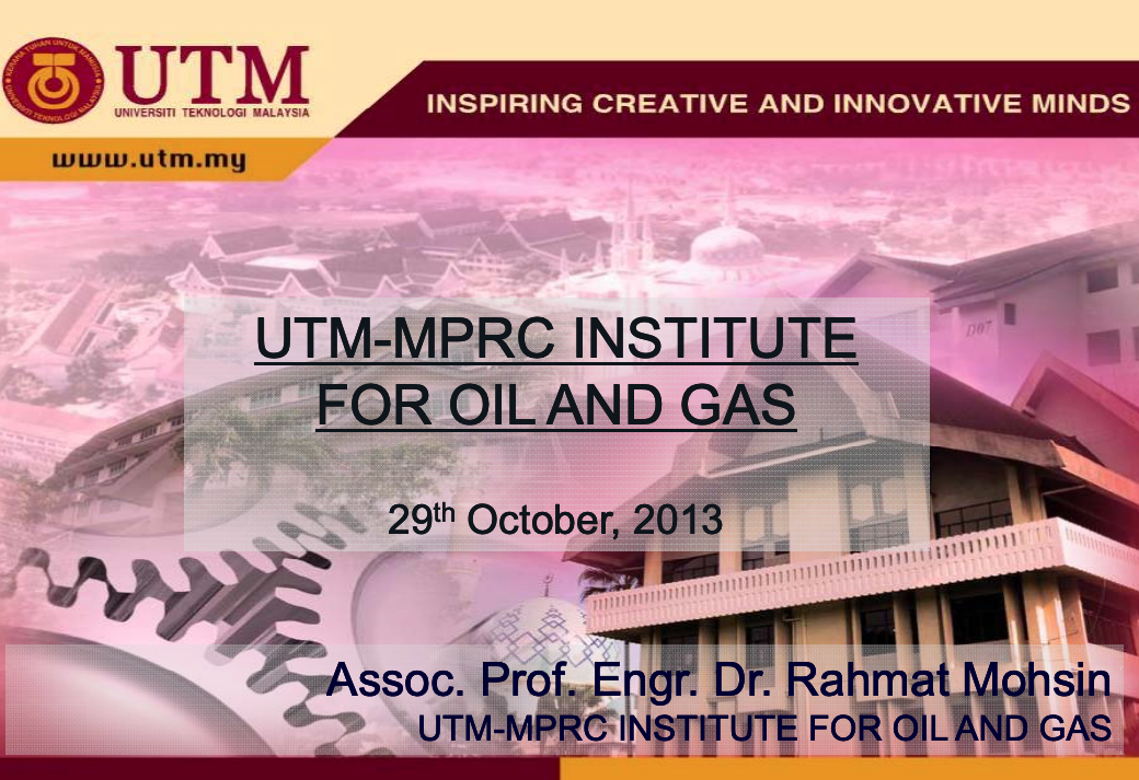 UTM-MPRC for oil and gas