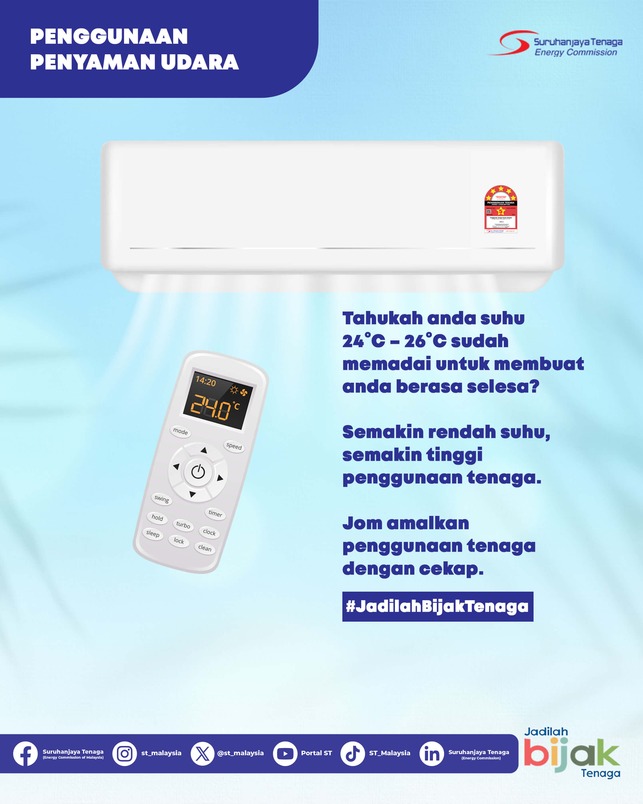 Penggunaan Penyaman Udara