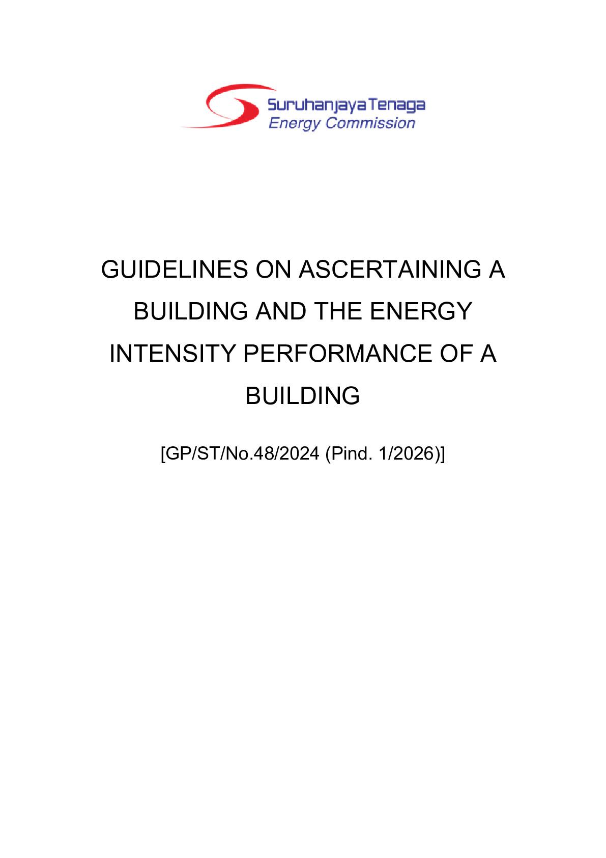 Guidelines on Ascertaining a Building and the Energy Intensity Performance of a Building