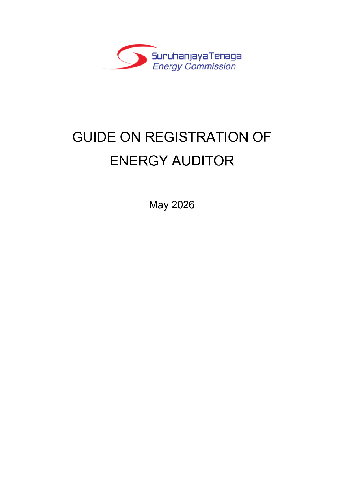 Guide On Registration of Energy Auditor