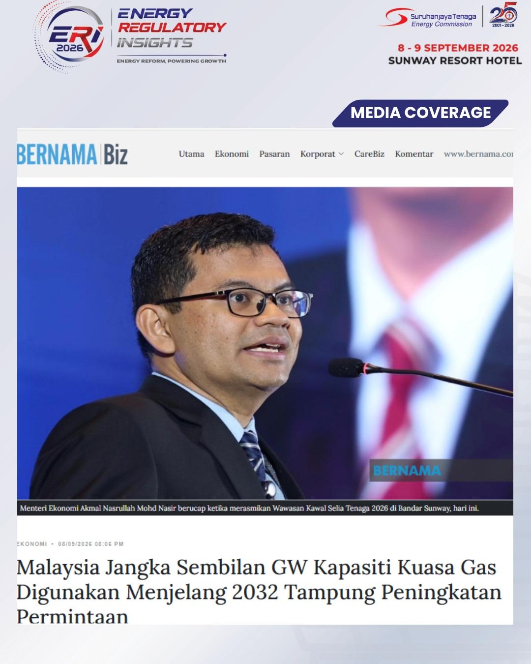 BERNAMA Biz | 8 Julai 2026 | Malaysia Jangka Sembilan GW Kapasiti Kuasa Gas Digunakan Menjelang 2032 Tampung Peningkatan Permintaan