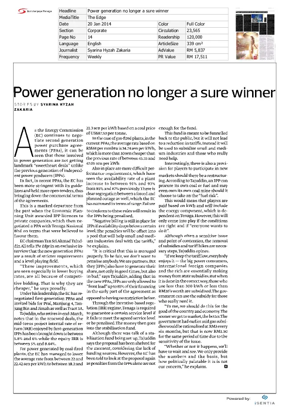 Feature-Article-Power-generation-no-longer-a-sure-winner,-The-Edge,-20-January-2014.pdf