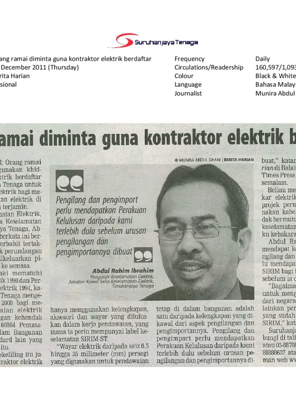 News-Coverage-Berita-Harian-published-an-article-on-ST-entitled-Orang-ramai-diminta-guna-kontraktor-elektrik-berdaftar,-15-December-2011,-Thursday.pdf