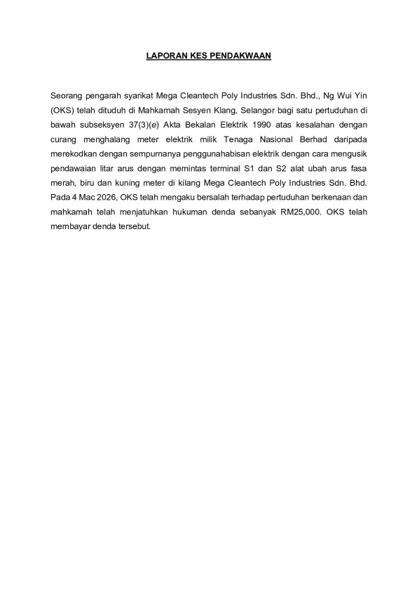 (Sessions-Court)-Prosecution-Report---Mega-Cleantech-Poly-Industries-Sdn.-Bhd.pdf