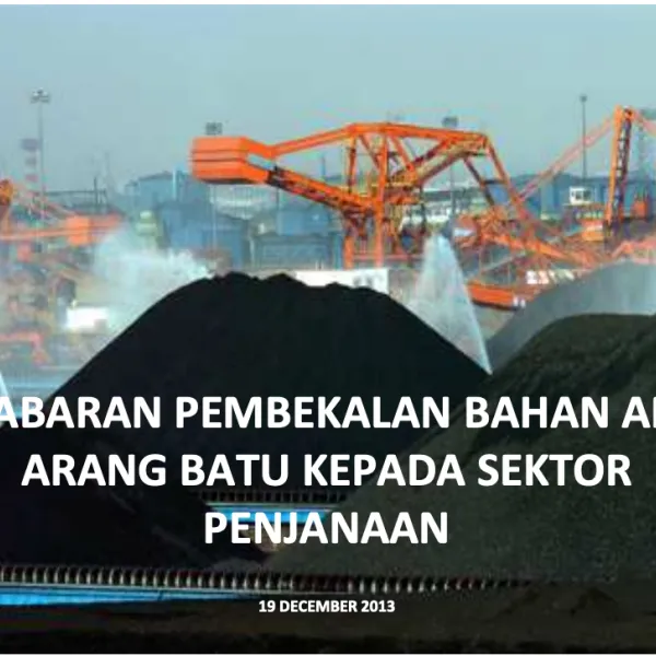 Challenges of Coal Supply to the Power Sector