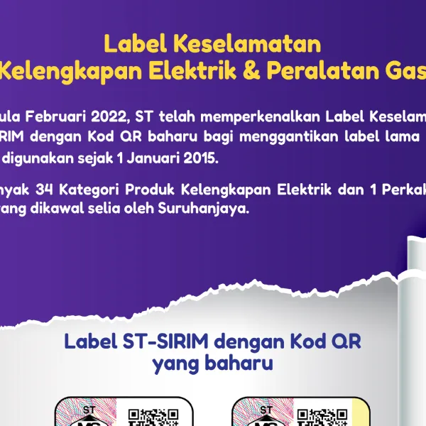 Introducing The All New ST-SIRIM Label On Your Appliances