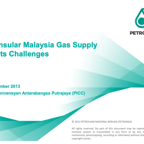 Peninsular Malaysia Gas Supply and its Challenges