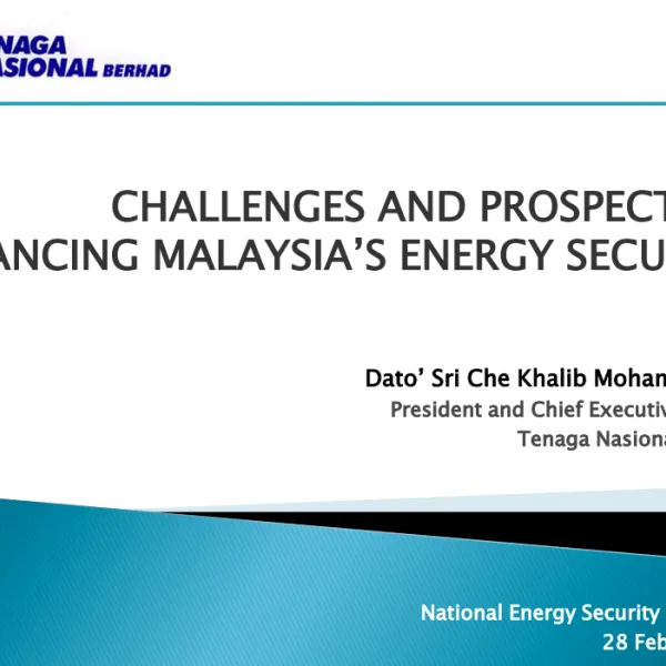 TNB: TNB's Perspectives