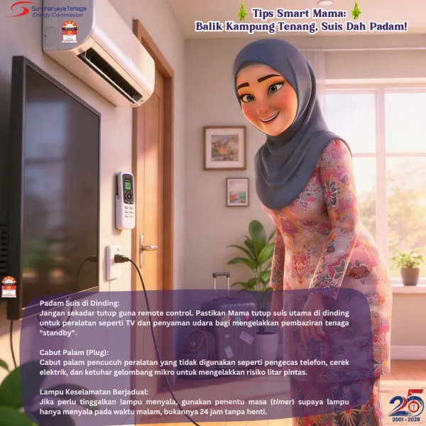 Smart Mama: Balik Kampung Tenang, Suis Dah Padam