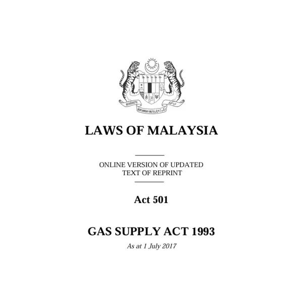 Gas Supply Act 501
