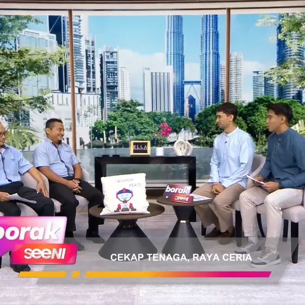 Temubual di Rancangan Borak Seeni, Astro Prima, Cekap Tenaga, Raya Ceria