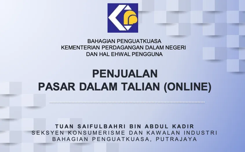 "Penjualan Pasar Dalam Talian (Online)"