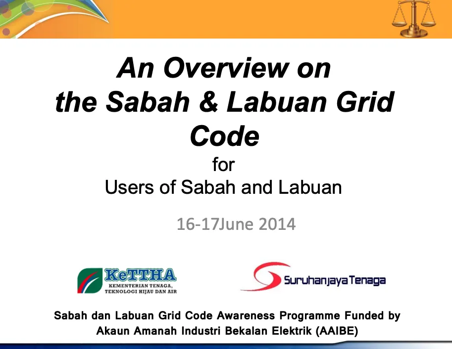 An Overview on the Sabah & Labuan Grid Code for Users of Sabah and Labuan
