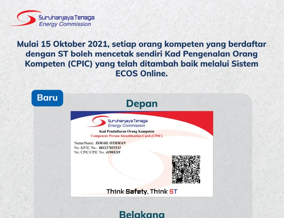 Competent Person Identification Card (CPIC)