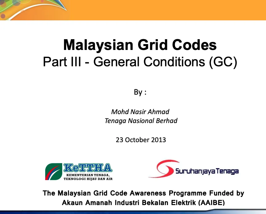 General Conditions (GC)