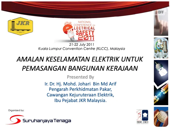 JKR: Amalan Keselamatan Elektrik Untuk Pemasangan Bangunan Kerajaan