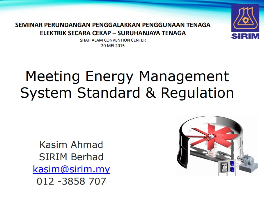 Meeting Energy Management System Standard & Regulation