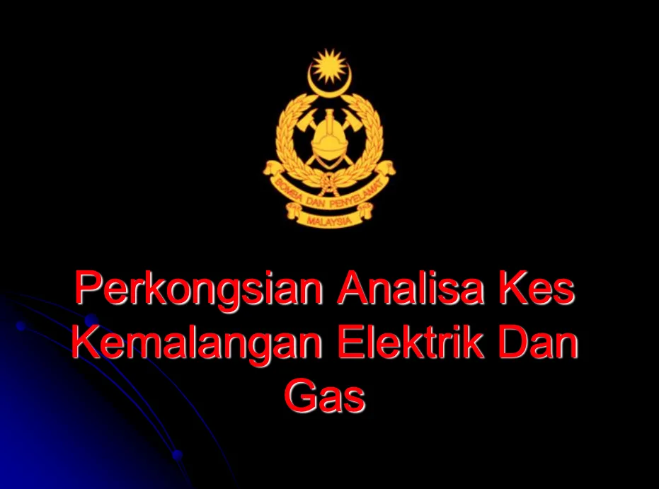 JBPM - "Perkongsian Analisa Kes Kemalangan Elektrik & Gas"